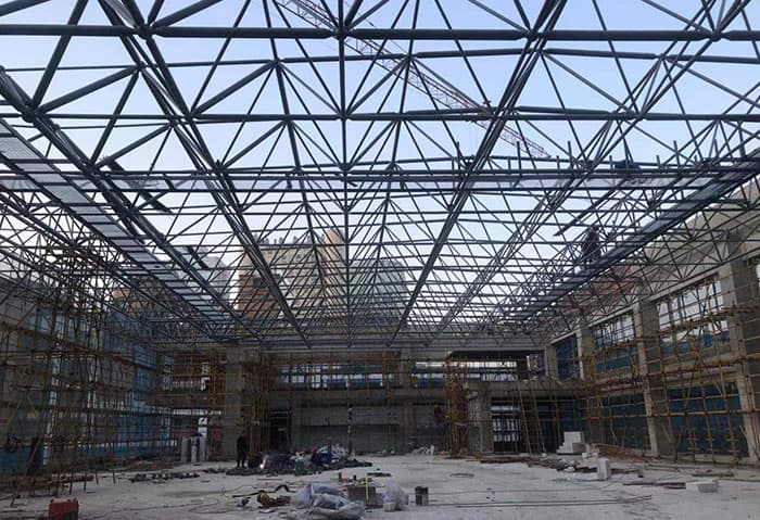 珲春加油站网架安装